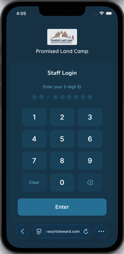 Staff Login (Mobile)